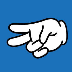 ręka niebieska nożyce